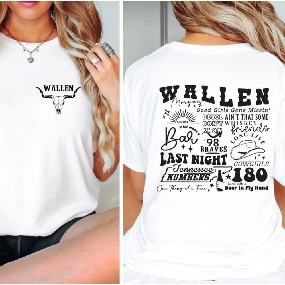Morgan Wallen Shirt, Country Music Shirt, 2 Sided T-shirt